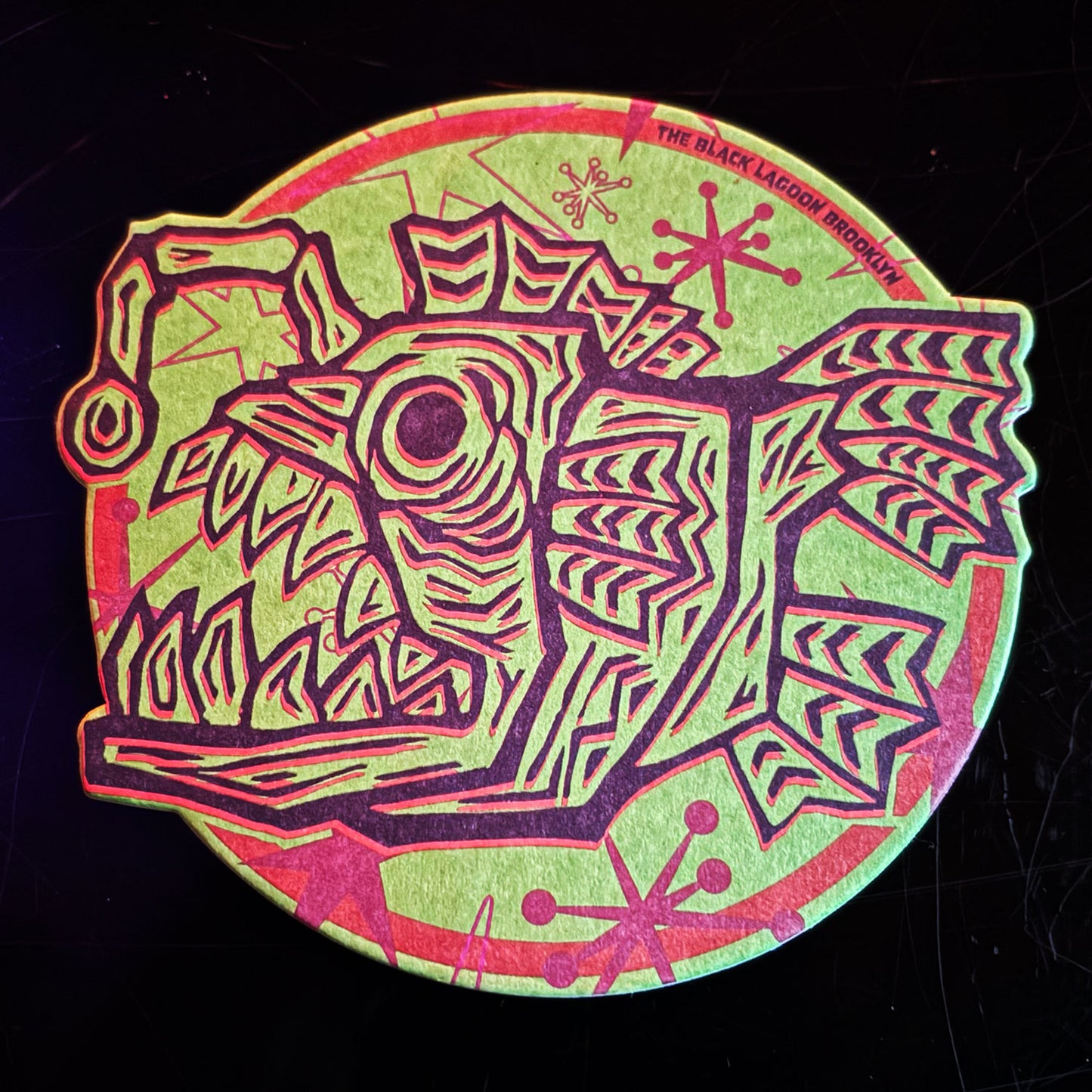 Creepy Angler Premium Paperboard Coasters - Pack of 4