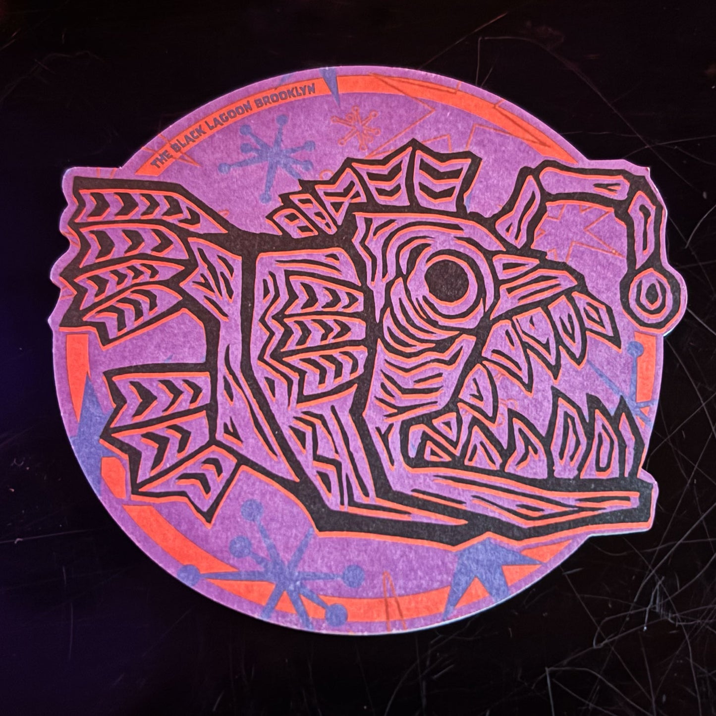 Creepy Angler Premium Paperboard Coasters - Pack of 4