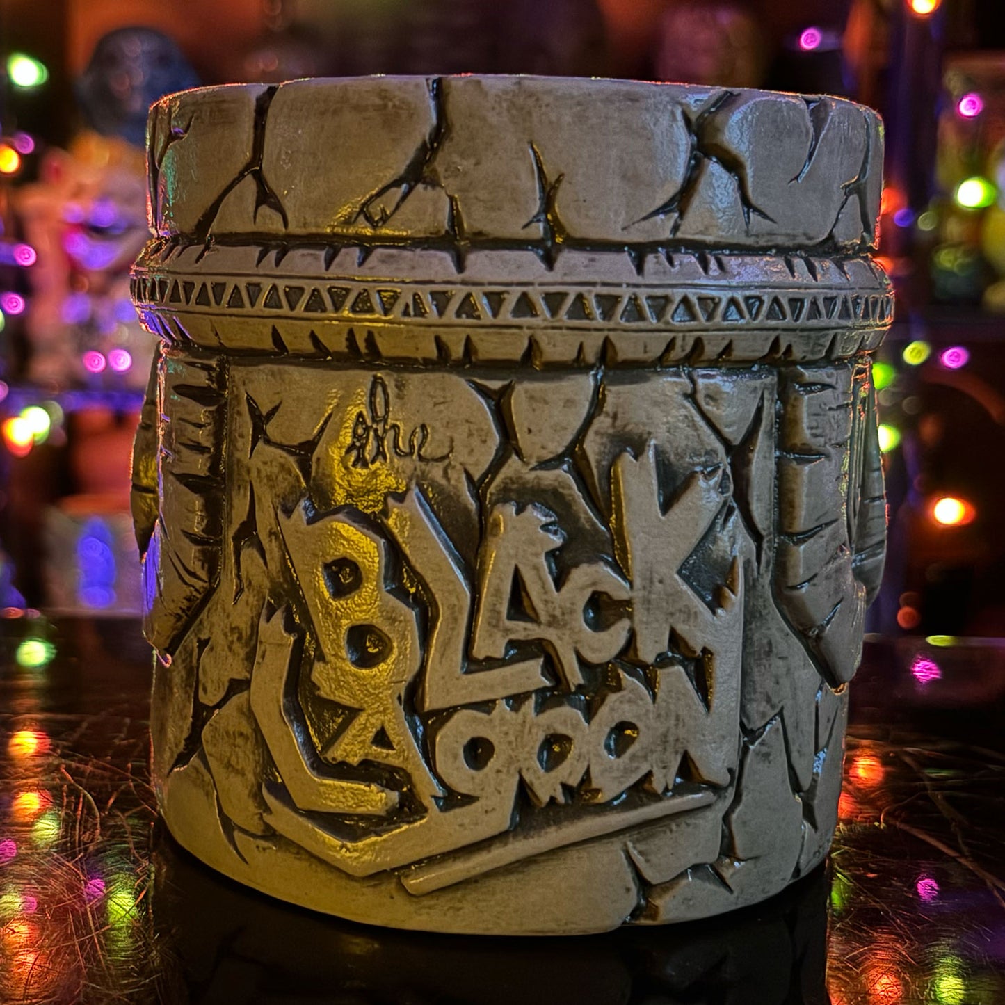 Munktiki Imports The Black Lagoon Brooklyn Creature Idol Horror Tiki Goth Tiki Creepy Tiki Mug in Gaseous Green