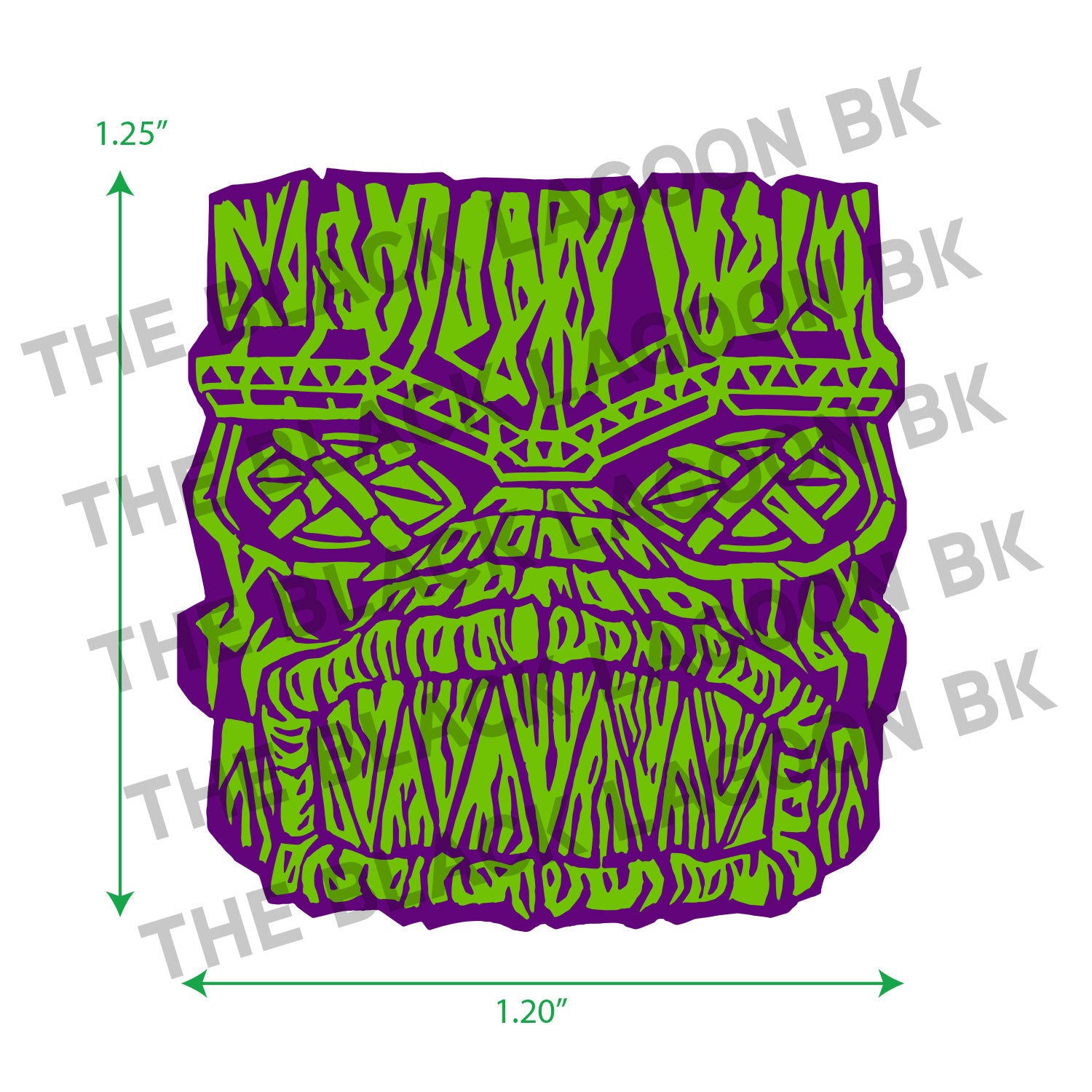 The Black Lagoon Brooklyn Horror Tiki Goth Tiki Creepy Tiki Creature Idol Enamel Pin