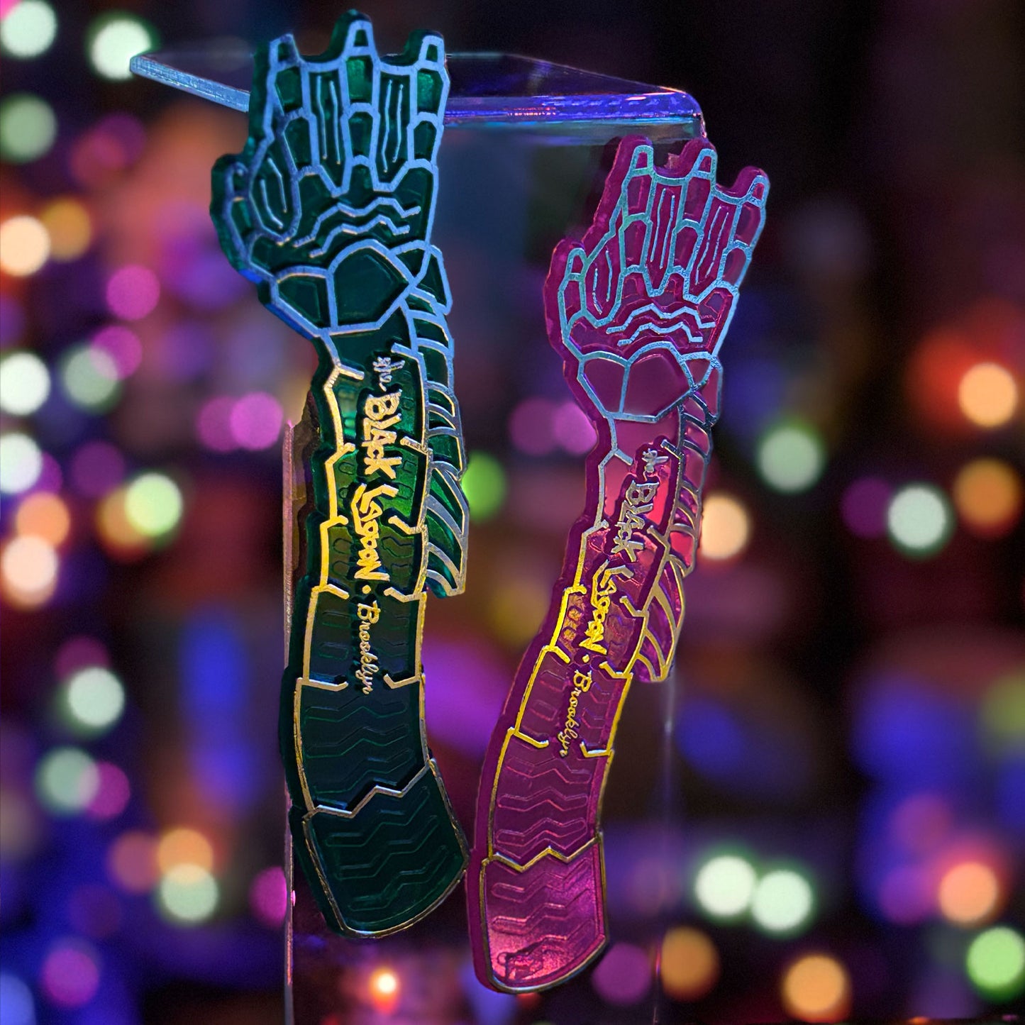 The Black Lagoon Brooklyn Horror Tiki Goth Tiki Creepy Tiki Creature's Hand Swizzle Sticks