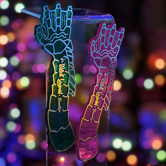 The Black Lagoon Brooklyn Horror Tiki Goth Tiki Creepy Tiki Creature's Hand Swizzle Sticks