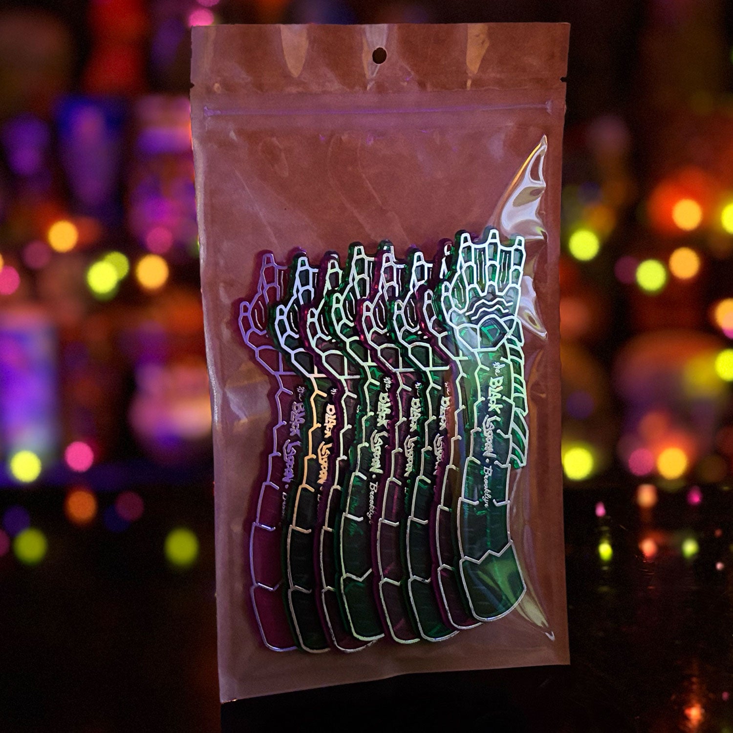 The Black Lagoon Brooklyn Horror Tiki Goth Tiki Creepy Tiki Creature's Hand Swizzle Sticks